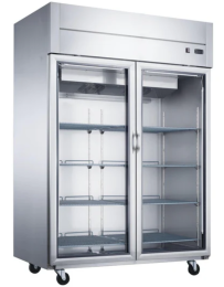 D55AR-GS2 Top Mount Glass 2-Door Commercial Reach-in Refrigerator