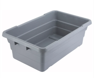 PL-8 - Nesting Polypropylene Lug Box, Gray