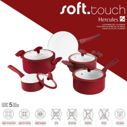 Soft Touch Hercules 5 Piece Cookware Set