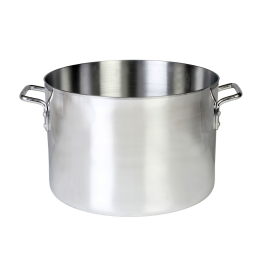 26 QT ALUMINUM SAUCE POT, MIRROR FINISH