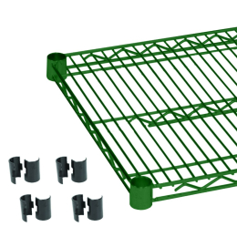 EPOXY COATING WIRE SHELVES 24" X 60" WITH 4 SET PLASTIC CLIP