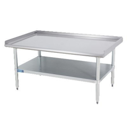 Equipment Stand with Galvanized Adjustable Undershelf