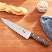 Victorinox 10-Inch Wavy/Straight Edge Sandwich Knife, Rosewood Handle 3