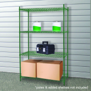 EPOXY COATING WIRE SHELVES 24" X 60" WITH 4 SET PLASTIC CLIP 2