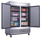 2-Door Commercial Freezer Stainless Steel 2