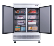 2-Door Commercial Freezer Stainless Steel 3