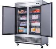 2-Door Commercial Freezer Stainless Steel 4