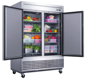 2-Door Commercial Refrigerator in Stainless Steel 2