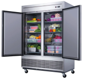 2-Door Commercial Refrigerator in Stainless Steel 3