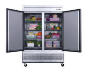 2-Door Commercial Refrigerator in Stainless Steel 4