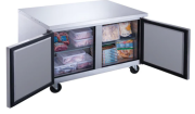 DUC48F 2-Door Undercounter Freezer in Stainless Steel 2