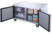 DUC48F 2-Door Undercounter Freezer in Stainless Steel 4