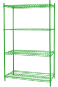 EPOXY COATING WIRE SHELVES 24" X 48" WITH 4 SET PLASTIC CLIP 3