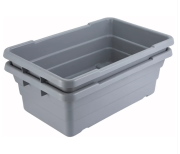 PL-8 - Nesting Polypropylene Lug Box, Gray 2