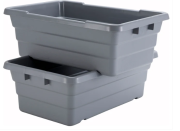 PL-8 - Nesting Polypropylene Lug Box, Gray 3